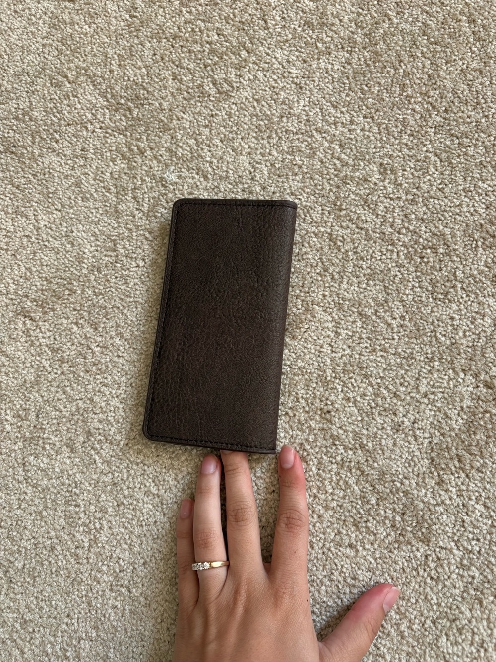 Wrangler Dark Brown Leather Card & Key Holder